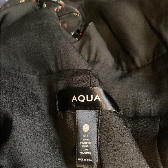 AQUA NWT BLACK COTTAGE CORE FLORAL DRESS SIZE SMALL 1217 - Picture 10 of 10